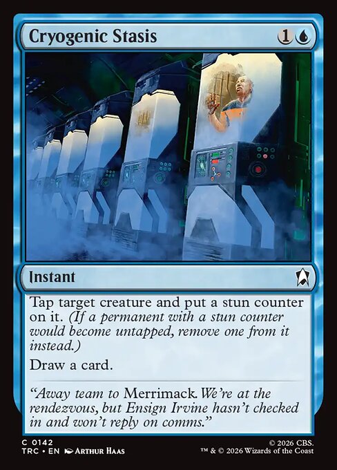 Cryogenic Stasis - Star Trek Commander MTG spoiler