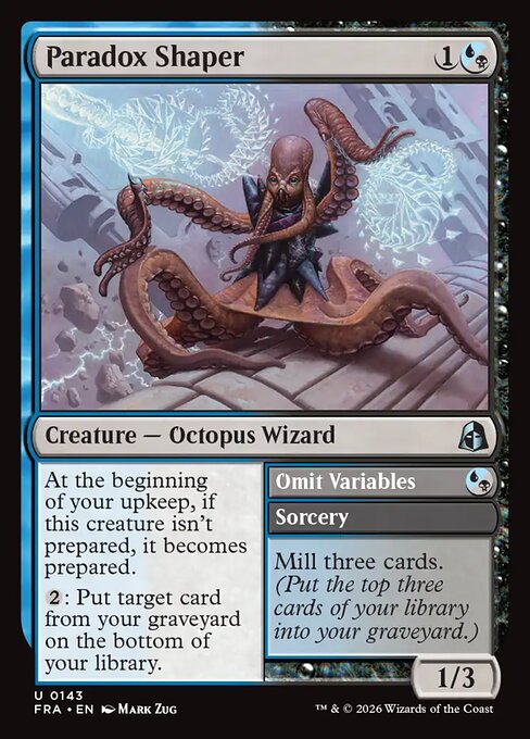 Paradox Shaper // Omit Variables - Reality Fracture MTG spoiler