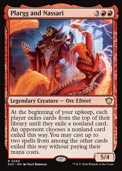 Plargg and Nassari - Secrets of Strixhaven Commander MTG spoiler