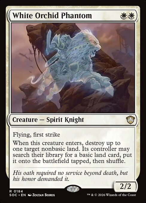 White Orchid Phantom - Secrets of Strixhaven Commander MTG spoiler