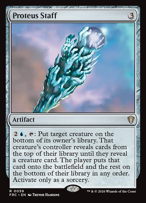 Proteus Staff - Reality Fracture Commander MTG spoiler