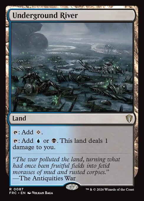 Underground River - Reality Fracture Commander MTG spoiler