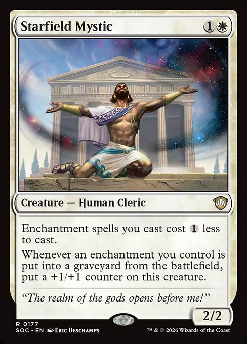 Starfield Mystic - Secrets of Strixhaven Commander MTG spoiler