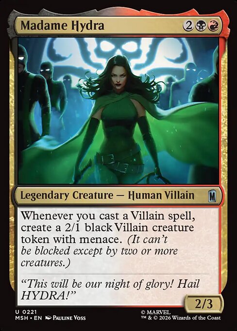 Madame Hydra - Marvel Super Heroes MTG spoiler