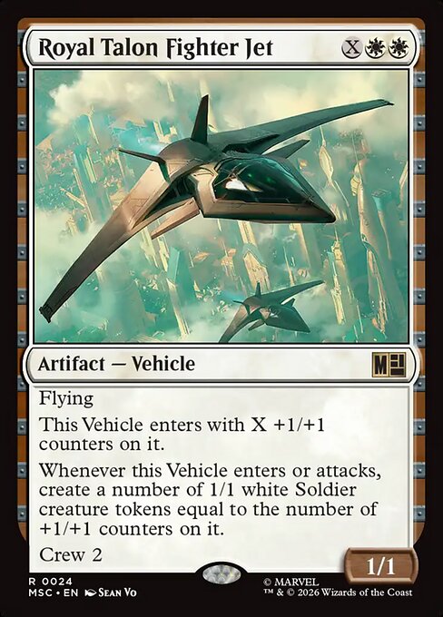 Royal Talon Fighter Jet - Marvel Super Heroes Commander MTG spoiler