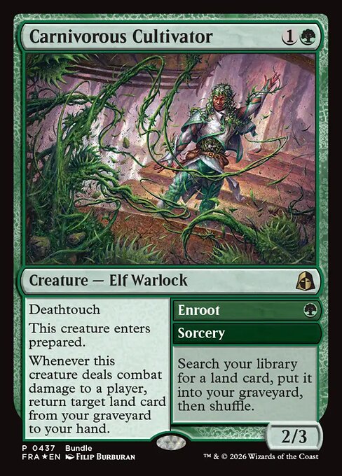 Carnivorous Cultivator // Enroot - Reality Fracture MTG spoiler