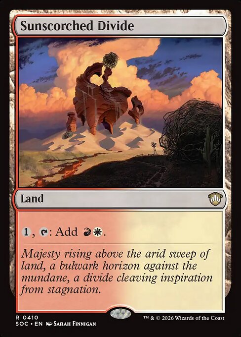 Sunscorched Divide - Secrets of Strixhaven Commander MTG spoiler