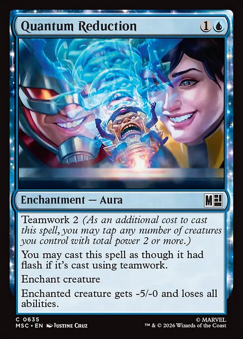 Quantum Reduction - Marvel Super Heroes Commander MTG spoiler