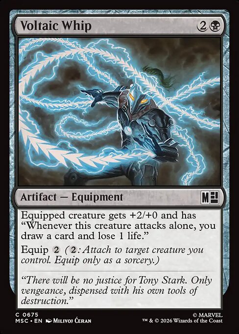 Voltaic Whip - Marvel Super Heroes Commander MTG spoiler