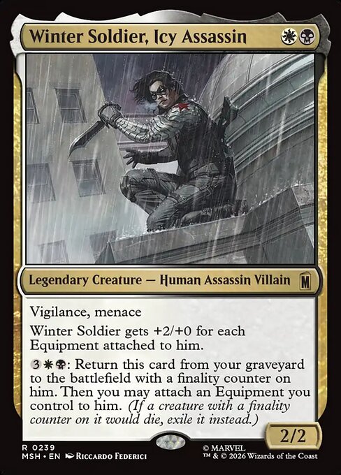 Winter Soldier, Icy Assassin - Marvel Super Heroes MTG spoiler