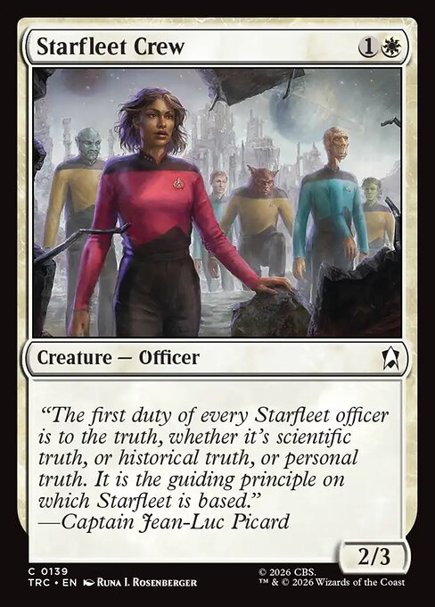 Starfleet Crew - Star Trek Commander MTG spoiler