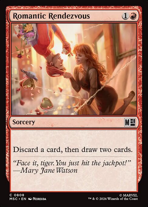 Romantic Rendezvous - Marvel Super Heroes Commander MTG spoiler