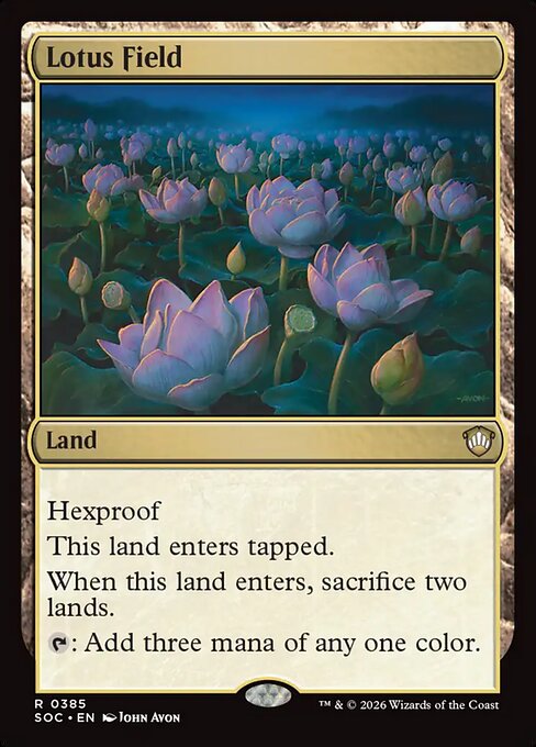 Lotus Field - Secrets of Strixhaven Commander MTG spoiler