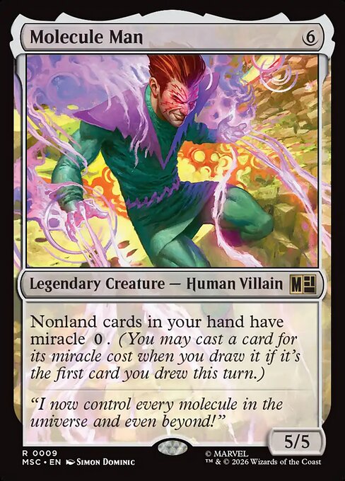 Molecule Man - Marvel Super Heroes Commander MTG spoiler