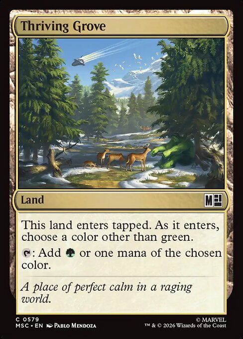 Thriving Grove - Marvel Super Heroes Commander MTG spoiler