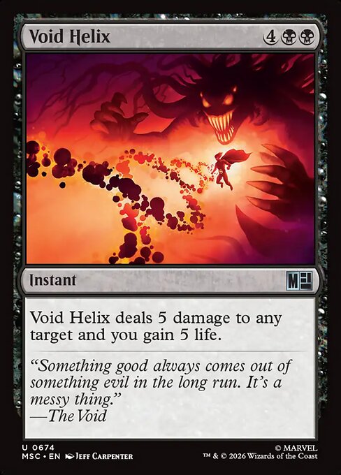 Void Helix - Marvel Super Heroes Commander MTG spoiler