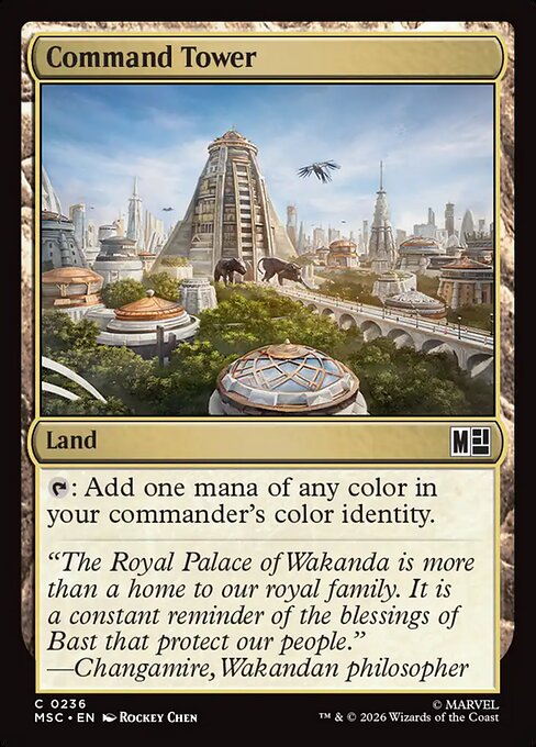 Command Tower - Marvel Super Heroes Commander MTG spoiler