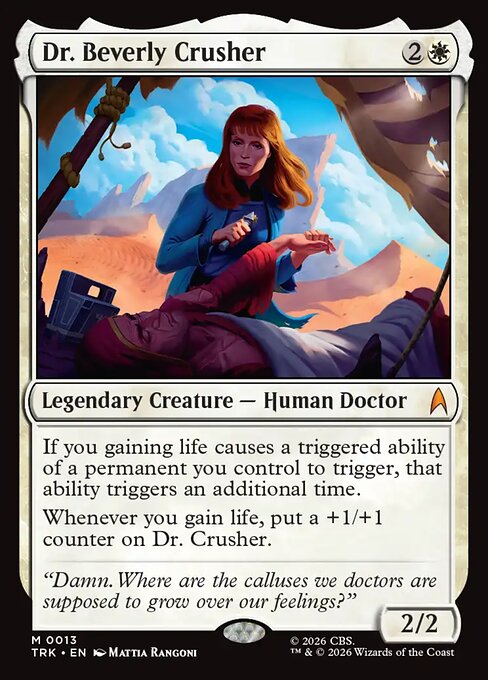 Dr. Beverly Crusher - Star Trek MTG spoiler