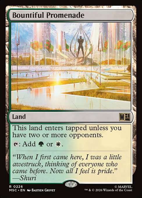 Bountiful Promenade - Marvel Super Heroes Commander MTG spoiler