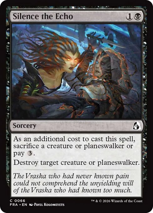 Silence the Echo - Reality Fracture MTG spoiler