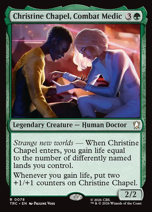 Christine Chapel, Combat Medic - Star Trek Commander MTG spoiler