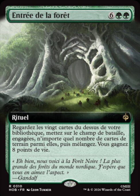 Through the Forest Gate - The Hobbit MTG spoiler