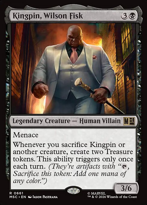 Kingpin, Wilson Fisk - Marvel Super Heroes Commander MTG spoiler