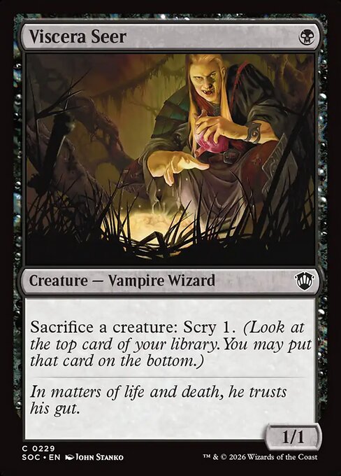 Viscera Seer - Secrets of Strixhaven Commander MTG spoiler