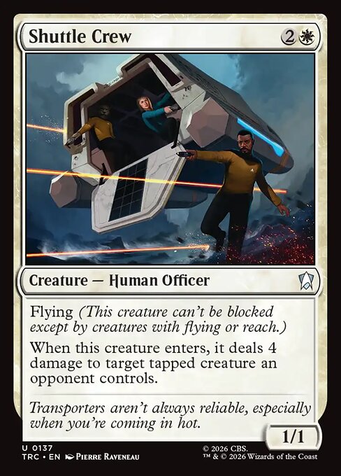 Shuttle Crew - Star Trek Commander MTG spoiler