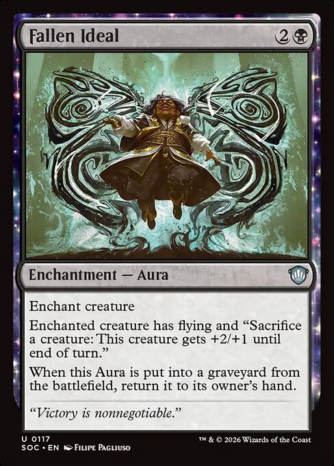 Fallen Ideal - Secrets of Strixhaven Commander MTG spoiler