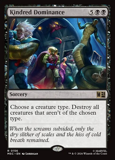 Kindred Dominance - Marvel Super Heroes Commander MTG spoiler