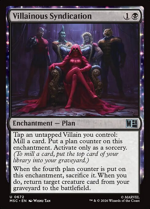 Villainous Syndication - Marvel Super Heroes Commander MTG spoiler