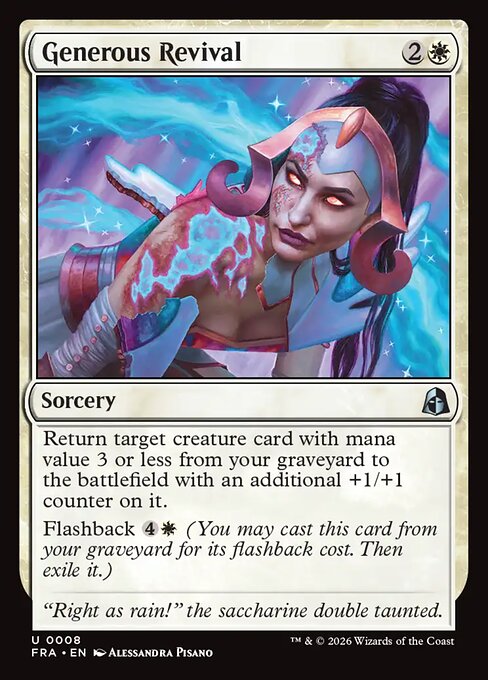 Generous Revival - Reality Fracture MTG spoiler