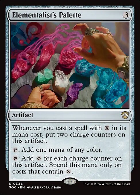 Elementalist's Palette - Secrets of Strixhaven Commander MTG spoiler