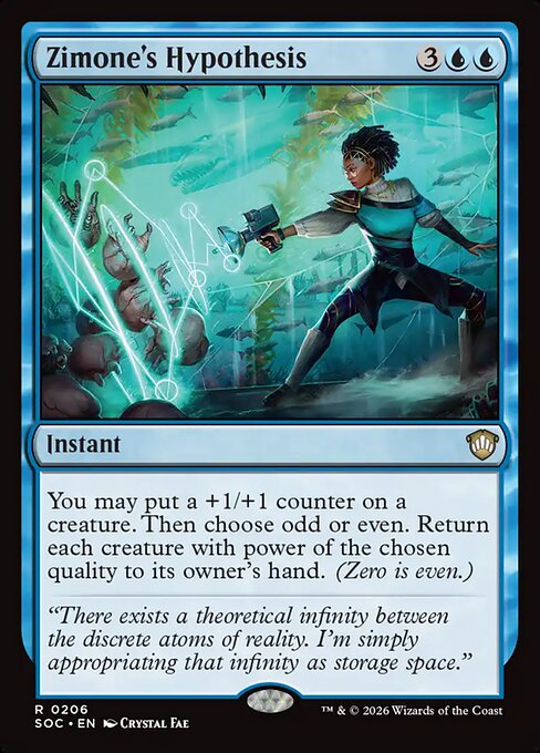Zimone's Hypothesis - Secrets of Strixhaven Commander MTG spoiler