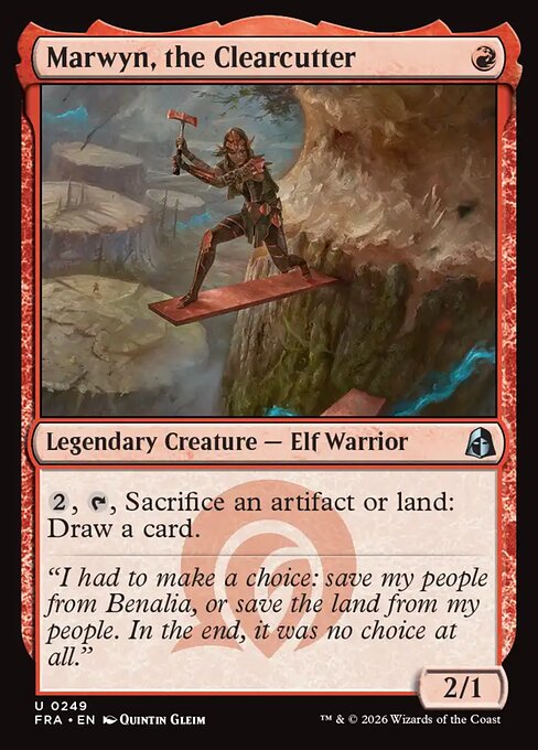 Marwyn, the Clearcutter - Reality Fracture MTG spoiler