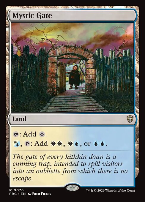 Mystic Gate - Reality Fracture Commander MTG spoiler