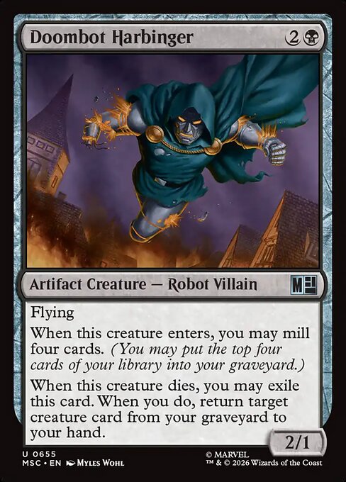 Doombot Harbinger - Marvel Super Heroes Commander MTG spoiler