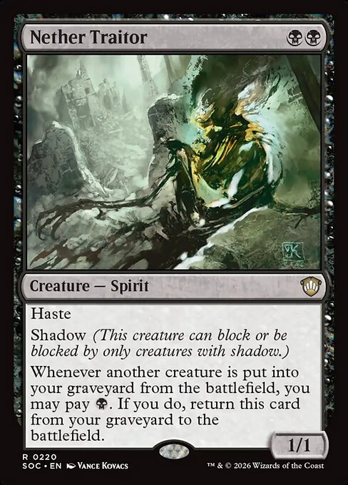 Nether Traitor - Secrets of Strixhaven Commander MTG spoiler
