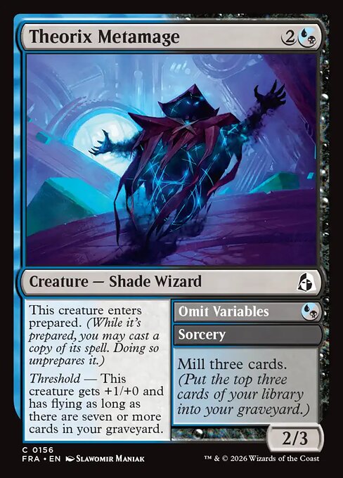 Theorix Metamage // Omit Variables - Reality Fracture MTG spoiler