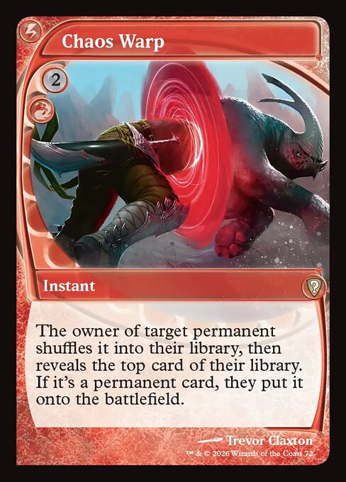 Chaos Warp - Mystery Booster: Commander Edition MTG spoiler