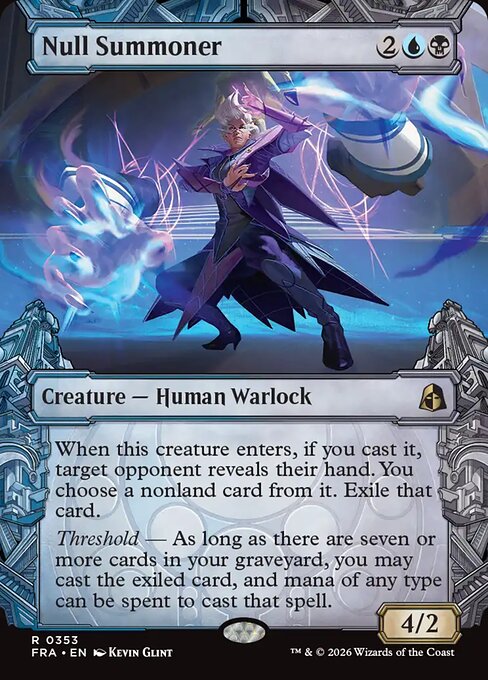 Null Summoner - Reality Fracture MTG spoiler