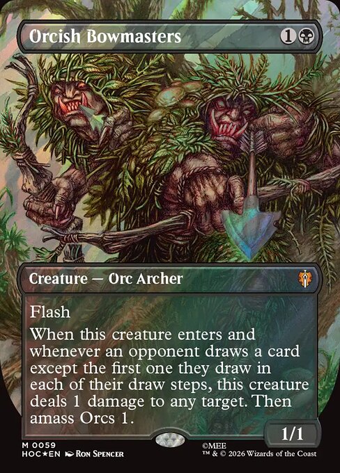 Orcish Bowmasters - The Hobbit Commander MTG spoiler