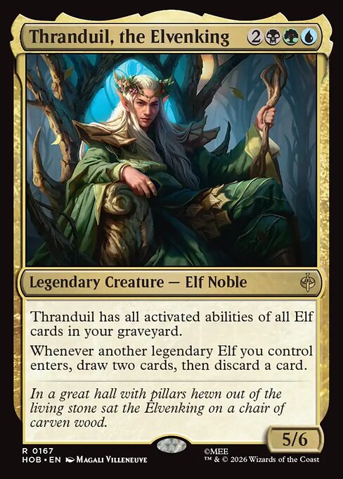 Thranduil, the Elvenking - The Hobbit MTG spoiler