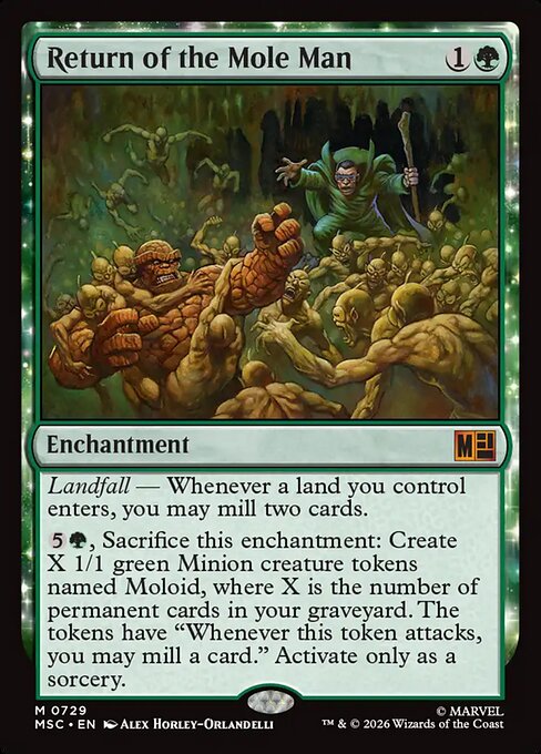 Return of the Mole Man - Marvel Super Heroes Commander MTG spoiler
