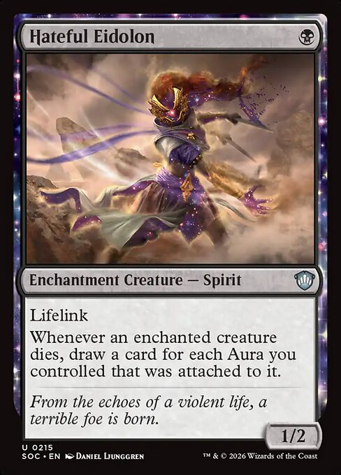 Hateful Eidolon - Secrets of Strixhaven Commander MTG spoiler