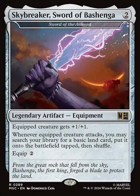 Sword of the Animist - Marvel Super Heroes Commander MTG spoiler