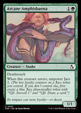 Arcane Amphisbaena - Reality Fracture MTG spoiler