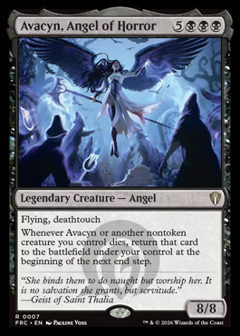 Avacyn, Angel of Horror - Reality Fracture MTG spoiler