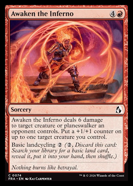 Awaken the Inferno - Reality Fracture MTG spoiler